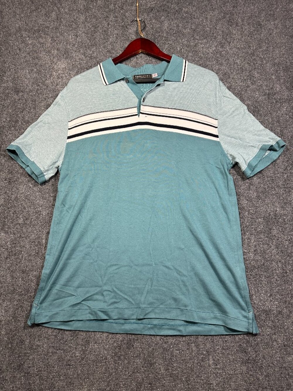 Banana Republic Polo Shirt Mens Large Luxury Touch Performance Short Sleeve